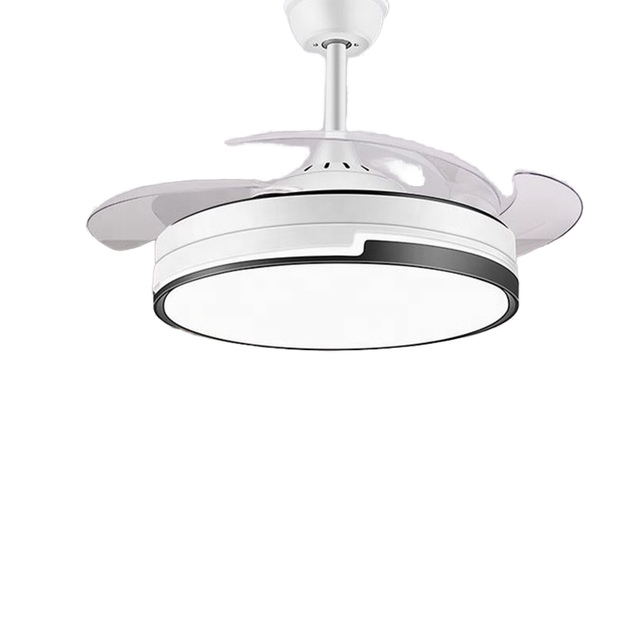 Wholesale 42-Inch Modern LED Ceiling Fan Light 220V Adjustable Low-Noise Remote Control Smart Home Villa Application