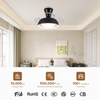 Bedroom Minimalist Led Ceiling Fan Small Size Ceiling Light with Fan with Remote
