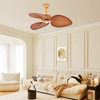 6 Speed 52inch Led Ceiling Fan and Matching Tropical Light Fan with Light and Remote Control