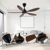 Malaysia Hot Sale Silent 56 Inch 55W DC Copper Motor Five Indoor Ceiling Fan for Living Room