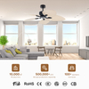 High Quality Best Price Ceiling Fan Antique Style 5 Abs Leaf 6 Speeds Remote Control Ceiling Fans 52 Inches