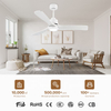 Hot Sale 1stshine Ceiling Fan Light High Speed Smart Fan 52 Inch Fan with Ceiling Light Vintage Wooden Light