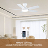 Hot Sale Wholesale52 Inches Modern Led Ceiling Fan With Light Dc Motor 6 Speeds Electric Fan With Remote Ceiling Fan Lighting