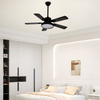 Modern Fan Lamp 52 Inch Plywood BladesCeiling Fans with Led Lights and Remote for Bedroom