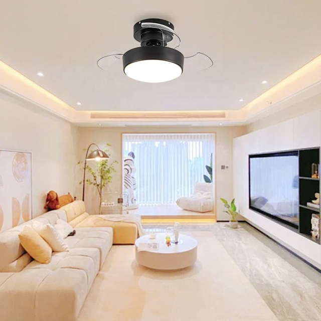 Best Quality Bedroom Modern Smart 22 Inch Low Noise Mini Ceiling Fan Led with Light Remote