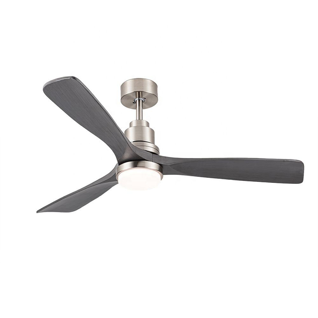Hot Sale Modern Indoor Ceiling Fan 3 Blades Noiseless Reversible Dc Motor Speeds Ceiling Fan With Light