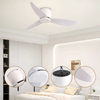 Classic Traditional White Remote Control 52inch 220v 3 Blades Ceiling Fan for Indoor