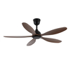 LED Ceiling Fan 5 Blades OEM Color Dimmable LED Light Ceiling Fan with Remote