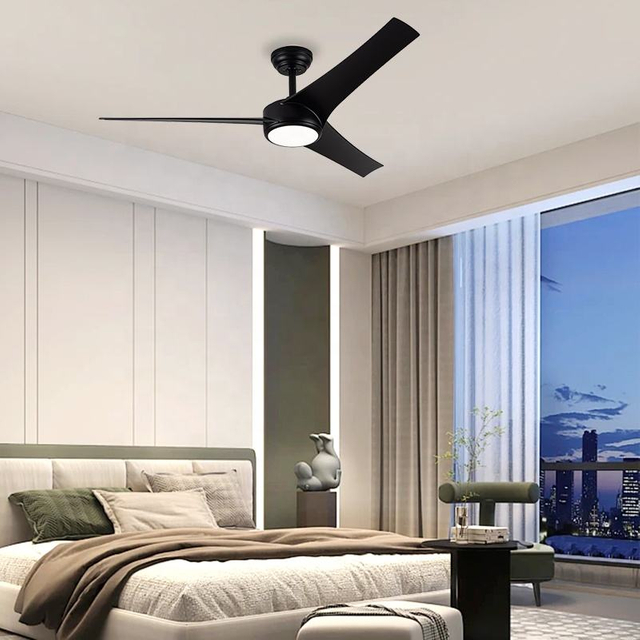 Odm Decorative Smart Lighting Fan Remote Control Ceiling Lamps Fan with Led Light for Restaurant