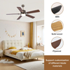 American Indoor Remote Control Fandelier Fan Lamp Luxury Remote Led Ceiling Fan with Light