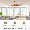 Traditional Style Living Room Led Lamp 60 Inch Ceiling Fans with Remote Control and Light Led