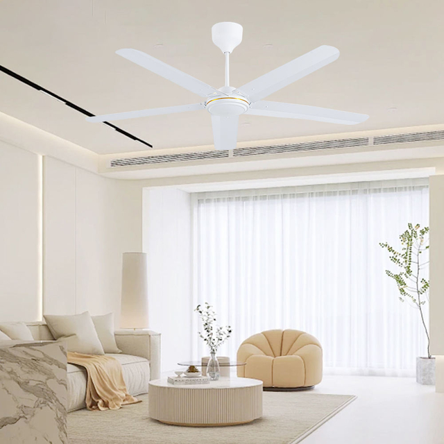 Best Industrial Electric Metal Ceiling Fans Product Big White Ceiling Fan Product With High Quality 56 Inches