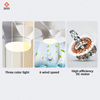 Modern Decorative Bedroom Living Room Dimming Acrylic Blade Led Ceiling Fan with Light