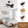 High Quality Smart 36" Dc Light and Ceiling Fan Abs Blades Tricolor with Remote for Kids Room