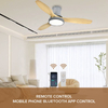 Modern 52inch Ceiling Lamp Imported Dc Ceiling Fan 220v Light Wood With Light for Dining