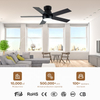 Smart Control Simple 52inche Dc Indoor Led Bldc Ceiling Fan with Lights and Remote Modern