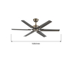 52 Inch Modern Simplicity Decorative Ceiling Fan Light With 6 Blades Low Noise Dc Ac Motor Ventilador