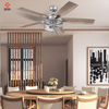 Modern Restaurant Energy Saving 52 Inch Wooden Remote Control Ceiling Fan with Light