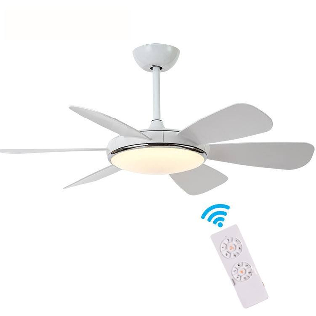 Cheapest Modern Nordic 52 Inch 6 Blades Retro Household Remote Control Mute Bldc Ceiling Fan