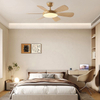 Nordic Simple Style 3 Color Light Adjustable Decoration Led Ceiling Fan with Light