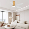 Best Living Room Smart Interior Ceiling Fan Flush Mount 5 Blade Led Ceiling Lights with Fan