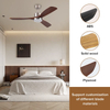 Indoor Living Room Bedroom Smart Ceiling Fan Light E27 Ceiling Lamp with Light Remote Control