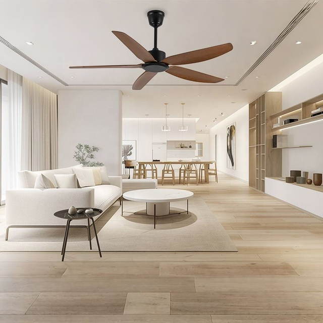Indoor House Modern Designer Luxury Decorate Room High Speed 56" Bldc Smart 5 Blade Ceiling Fan