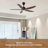 Wholesale Modern Dc Fan Lamp 5 Blades Remote Controlled Led Ceiling Fan Light Lamps for Living Room