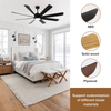 Modern Designer New 75inch Led Ceiling Fan Light Dimmable Living Spot Ceiling Lamp for House