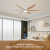 Cheap Smart Noiseless High Speed Ceiling Fan Led for Living Room with Remote and Light Lamp