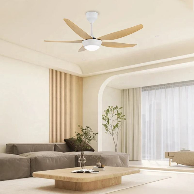 Decorative Smart Remote Control Led Fan Lamp Large Led Ceiling Fan With Bright Light for Home