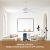 Modern Home Led Quiet 4 Plywood Blades Ceil Fan Ac Dc Ceiling Fan With Display Remote