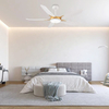 China White Led Ceiling Fan Rgb Lights Celling Fan with Speaker and Rgb LightLights 60 in
