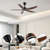 Chinese Remote Control Led Ceiling Indoor Fan Abs Body Fan Light With Wall Switch for Hotel
