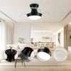 Australian Standard Smart Ac Dc Concealed Ceiling Fan Lamp Retractable Small Blades Ceiling Fan