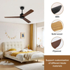 Wood Chinese Bldc Ceiling Fan 35w 220v 3 Blades Wooden Fan Ceiling with Integrated Ventilation