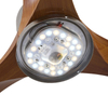 52 Inch Indoor Remote Control Home or Commercial 3 Blades Decorative Ceiling Solid Wood Electric Fans