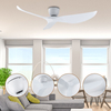Modern 52-inch Abs Remote Control Ceiling Fan Retro Minimalist Design Electric Powered With AC Motor for Household Use
