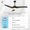 Fancy Living Room Bedroom Multifunction Remote Control 42 Inch Ceiling Fan with Led Light