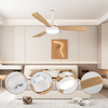 Hot Sale Contemporary 52 InchCeiling Light Fan Combo Light Ceiling Wood with Lights Large