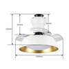 New Led Ceiling Mounted Fan Lamp Living Room Bedroom Retractable Ceiling Fan Light with Remote