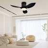 Nordic Modern Smart Remote Flush Mount Ceiling Fan Bedroom Inverter Ceiling Fan with Light
