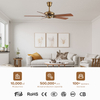 Quality Ceiling Fan Brands North American Bedroom Smart 56'' Dc Ceiling Fan with Remote Control