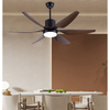 54 Inch DC Motor High Airflow Remote Control Led Smart Fan Low Noise Ceiling Fan Light