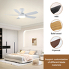 Hot Sale Wholesale52 Inches Modern Led Ceiling Fan With Light Dc Motor 6 Speeds Electric Fan With Remote Ceiling Fan Lighting