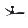 48 Inch Factory Direct Ceiling Fans Without Lights No Light Dc Motor Abs Blades for Bedroom Living Room