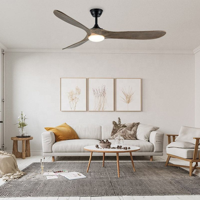 Living Room Dining Room Minimal Design Smart Ceiling Fans and Led Light Combo with bluetooth