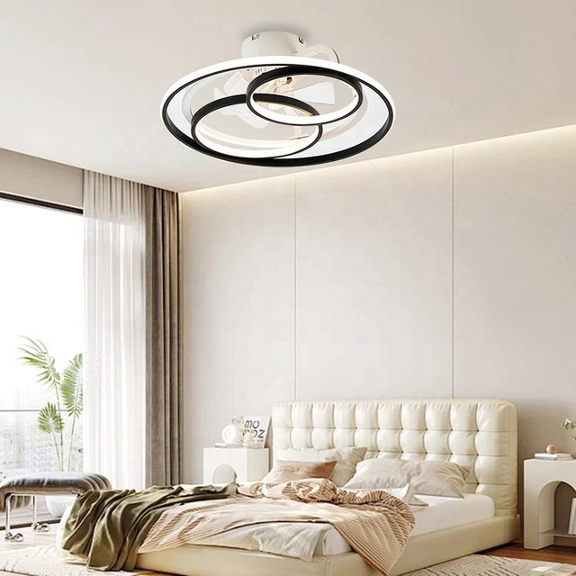 Best Quality Contemporary Intelligent Remote Control Ceiling Ring Ceiling Led Fan and Light