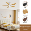 Best Living Room Smart Interior Ceiling Fan Flush Mount 5 Blade Led Ceiling Lights with Fan