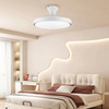 High Quality Multi-function Celling Fan Rustic Round Ceiling Fan with Led Light for Bedrooms